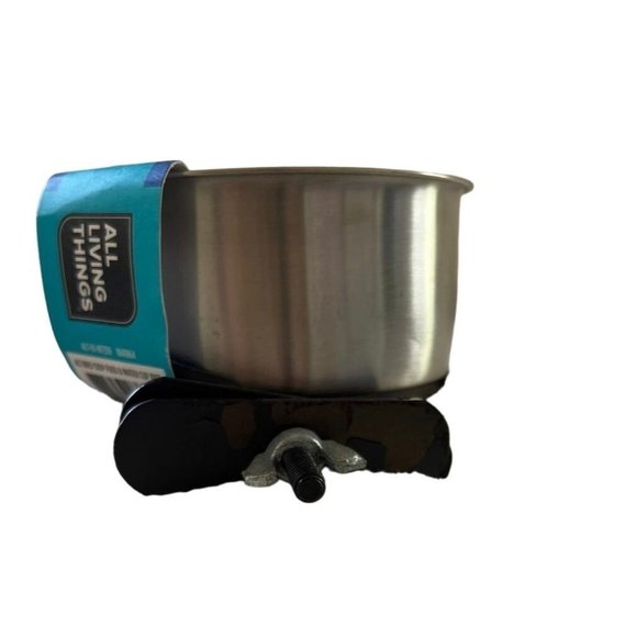 NWT 2-Set ALL LIVING THINGS Bird Coop Food & Water Cup Medium Attachable Sz M/L - Picture 3 of 3